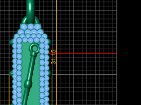 Key of Fortune Pendant 3D Printable Jewelry Model 3D Print Model
