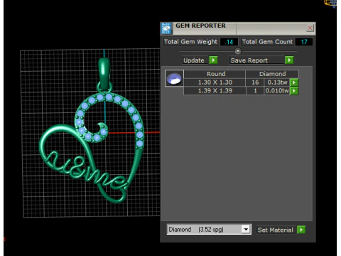 You Me Heart Pendant 3D Print Model