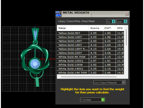Elegante pingente de c&iacute;rculo torcido modelo de joias para impress&atilde;o em 3D Modelo de Impressão 3D