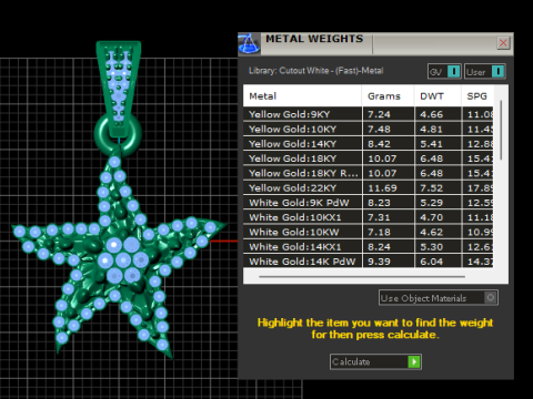 Starfish Pendant Luxury 3D Printable Jewelry Model 3D Print Model