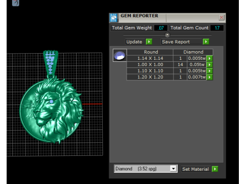 Colgante con medallón de cabeza de león, modelo de joyería imprimible en 3D Modelo de impresión 3D