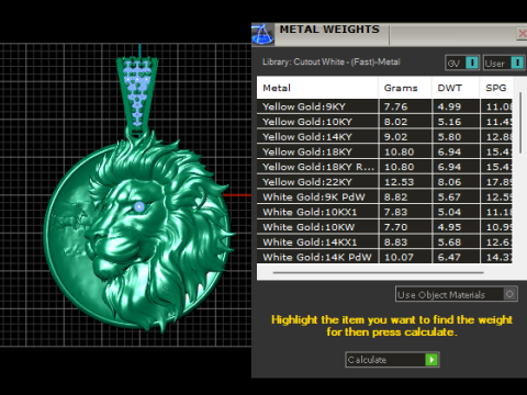 Colgante con medallón de cabeza de león, modelo de joyería imprimible en 3D Modelo de impresión 3D