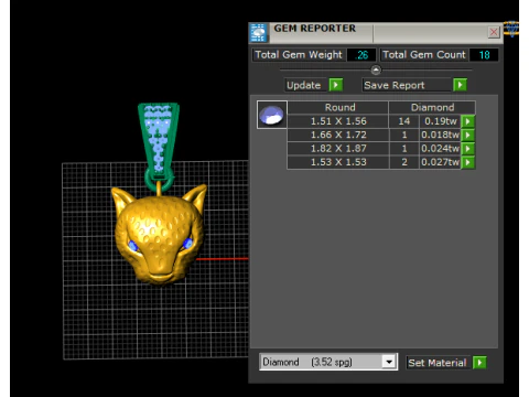 Leopard Head Pendant 3D Printable Jewelry 3D Print Model