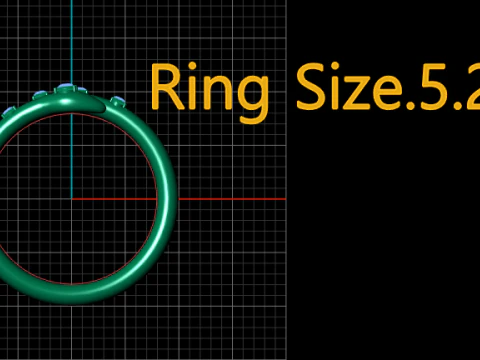 Snake Wrap Ring Diamond Accent 3D Printable Jewelry Model 3D Print Model