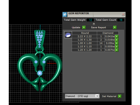 Hart Zwanen Hanger Romantisch 3D-afdrukbaar sieradenmodel 3D printmodel