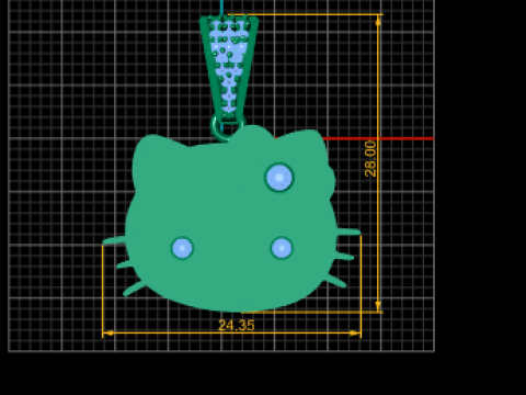 Кулон с милой кошачьей мордой 3D модель ювелирного изделия для печати 3D Принт Модель