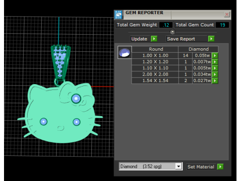 Кулон с милой кошачьей мордой 3D модель ювелирного изделия для печати 3D Принт Модель