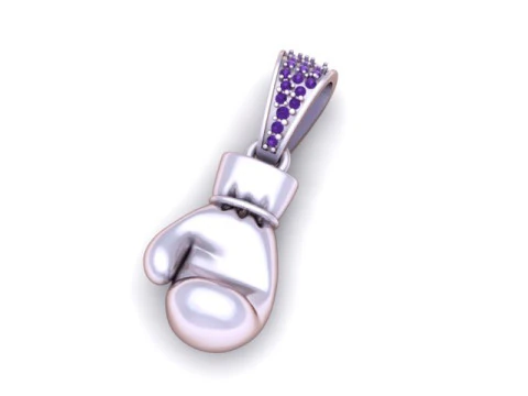 Boxing Glove Pendant 3D Printable Jewelry Model 3D Print Model