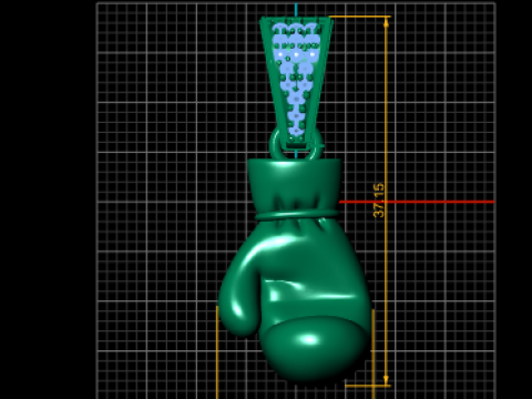 Colgante de guante de boxeo Modelo de joyería imprimible en 3D Modelo de impresión 3D