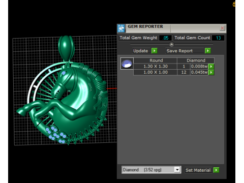 Majestic Horse Pendant Luxury 3D Printable Jewelry Model 3D Print Model