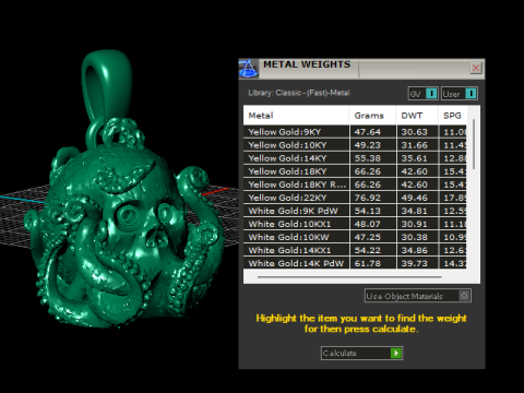 OctoSkull-Anhänger 3D-druckbares Schmuckmodell 3D Druckmodell
