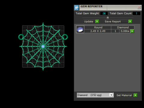 Spider Web Pendant 3D Printable Jewelry Model 3D Print Model