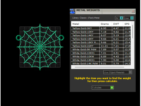 Spider Web Pendant 3D Printable Jewelry Model 3D Print Model