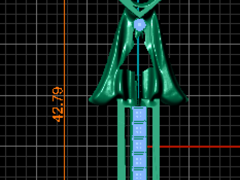 Modelo de joyería imprimible en 3D con colgante de espada con emblema S Modelo de impresión 3D