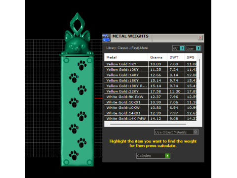 Cat Paw Trail Pendant 3D Printable Jewelry Model 3D Print Model