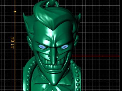 Evil Grin Büste Anhänger 3D druckbares Schmuckmodell 3D Druckmodell