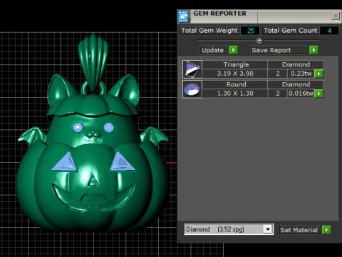 Pompoen Kitty hanger 3D afdrukbaar Halloween sieraden model 3D printmodel