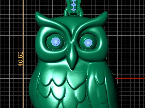 सुरुचिपूर्ण उल्लू पेंडेंट उच्च-विस्तार 3डी प्रिंट करने योग्य आभूषण मॉडल 3D प्रिंट मॉडल