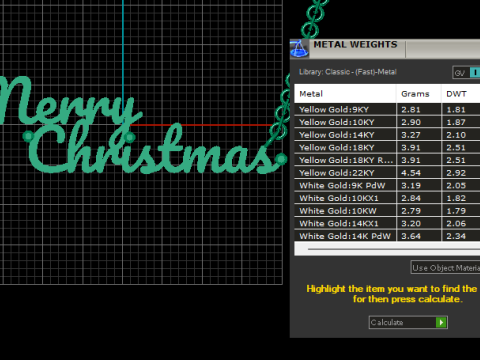 Святкова 3D-модель ювелірних прикрас Веселого Різдвяного намиста 3D Принт Модель