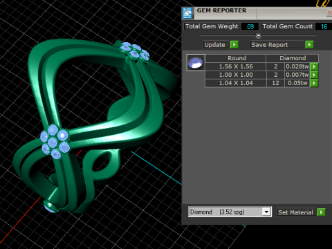 Infinity Bloom Designer-Ring 3D Druckmodell