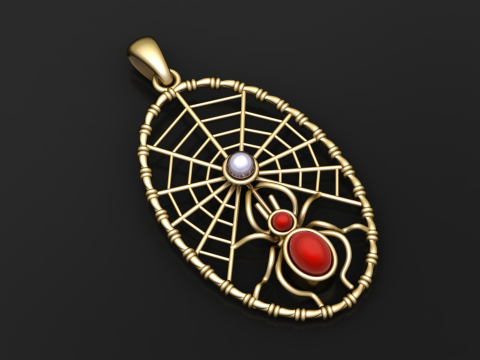 Gouden web omhelzing hanger 3D-afdrukbaar model 3D printmodel