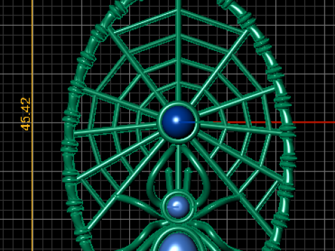 金色网状拥抱吊坠 3D 可打印模型 3D 打印模型