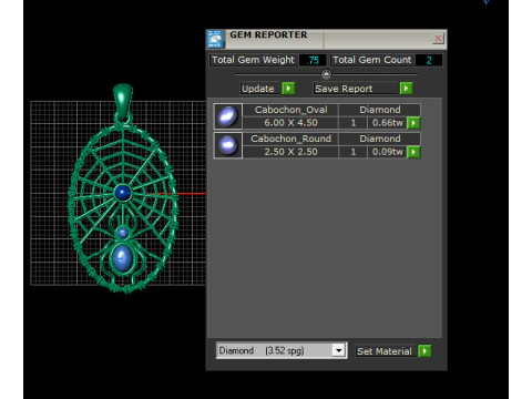 Golden Web Embrace Pendant 3d Printable Model 3D Print Model
