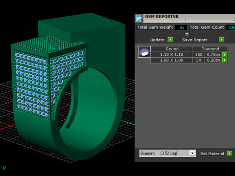 Architectural Cube Luxe Ring 3D-druckbares Modell 3D Druckmodell
