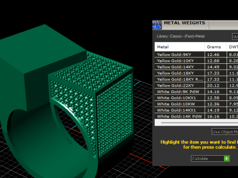 Architectural Cube Luxe Ring 3D-druckbares Modell 3D Druckmodell