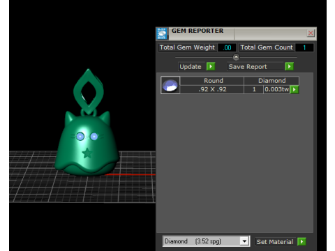 3D-druckbares Katzen-Stern-Charm-Anhängermodell 3D Druckmodell