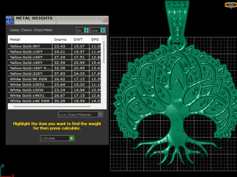 Enchanted Tree of Life Pendant 3D Printable Jewelry Model 3D Print Model