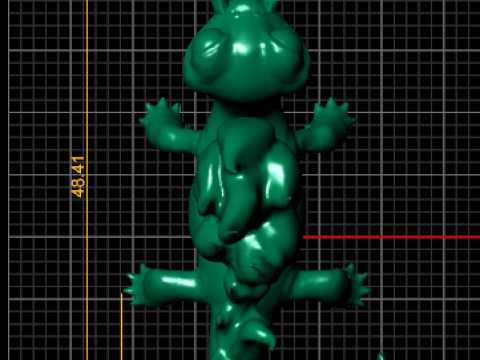 Vlamhagedis charme 3D afdrukbaar schepsel hangermodel 3D printmodel