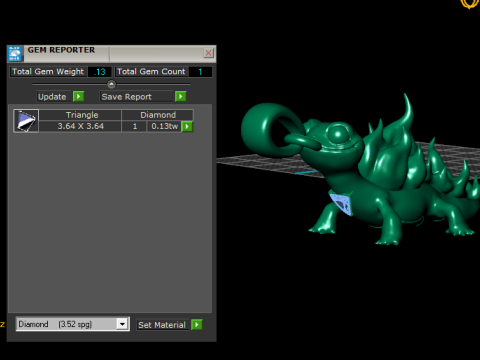 Vlamhagedis charme 3D afdrukbaar schepsel hangermodel 3D printmodel