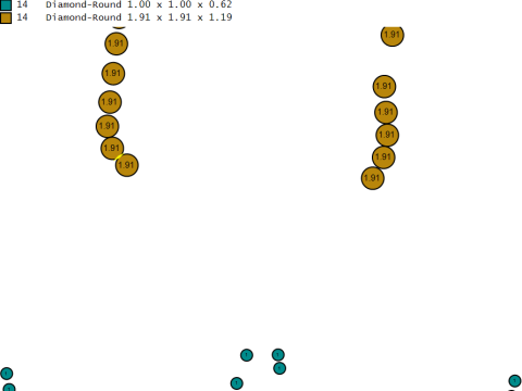 Triple Halo Drop Earrings 3D Printable Jewelry Model 3D Print Model