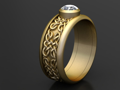 Celtycki splot pasjansowy model biżuterii do druku 3D Model do druku 3D