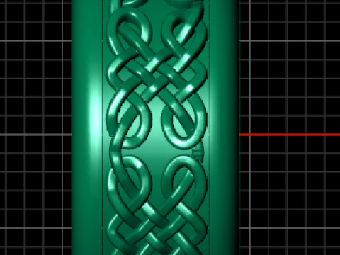 Celtic Weave Solitaire Ring 3D Printable Jewelry Model 3D Print Model