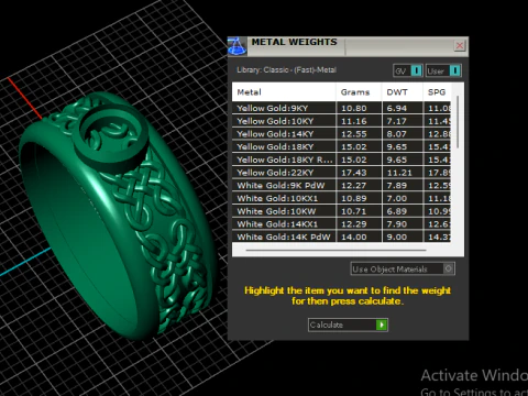 Celtic Weave Solitaire Ring 3D Printable Jewelry Model 3D Print Model