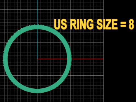 Royal Script Eternity Ring 3D Printable Jewelry Model 3D Print Model
