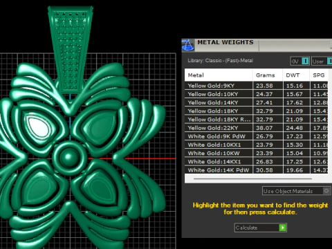 Radiant Ruby Blossom Pendant 3D Printable Jewelry Model 3D Print Model