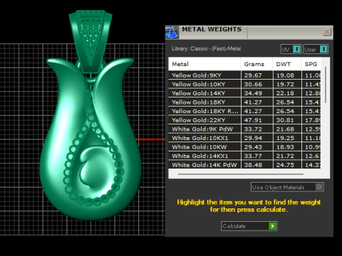 Elegance Teardrop Diamond Pendant 3D Print Model
