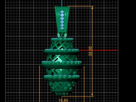 Luxury Spiral Cage Diamond Pendant 3D Printable Jewelry Model 3D Print Model