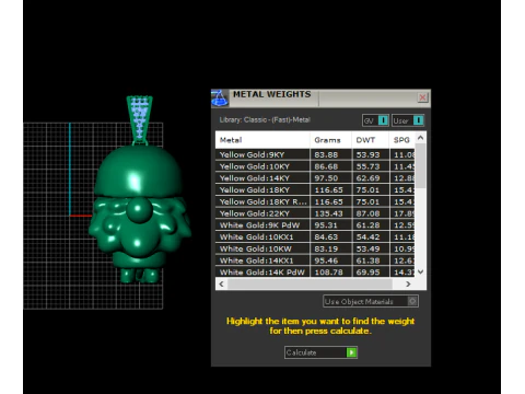 Mini Santa Gnome Pendant Cute Christmas Jewelry 3D Print Model