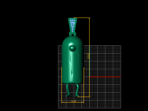 Ciondolo Capsule Buddy Set Minimal Chibi Character Jewelry 3D stampabile STL Modello di stampa 3D