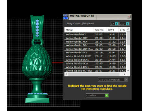 Royal Pinecone Egg Pendant Luxury Diamond Base Jewelry STL 3D Print Model
