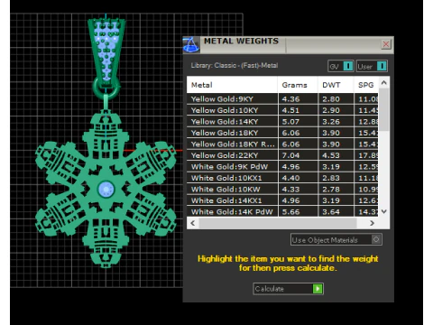 Pixel Snowflake Pendant Geometric Winter Star Jewelry STL 3D Print Model