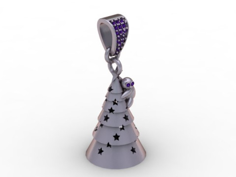 Liontin Monyet Pohon Natal Berbintang Perhiasan Karakter Meriah STL Model Cetak 3D