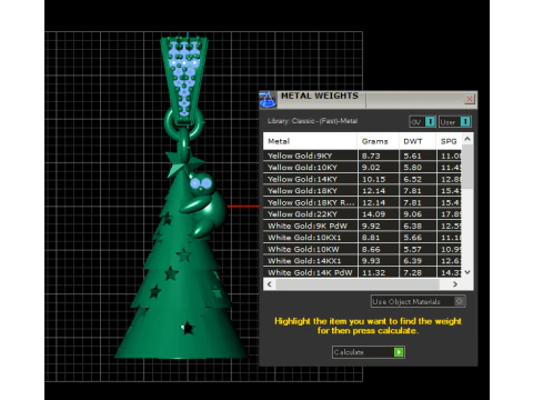 Starry Christmas Tree Monkey Pendant Festive Character Jewelry STL 3D Print Model