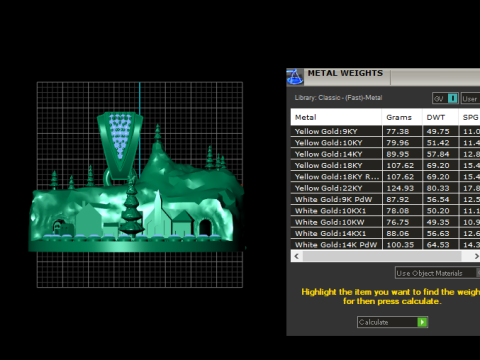 Winter Wonderland Village Pendant Luxury Christmas Landscape Jewelry STL 3D Print Model