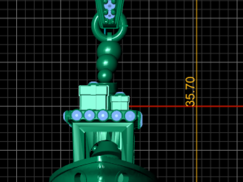 Golden Gondola Boat Pendant Luxury Nautical Jewelry STL 3D Print Model