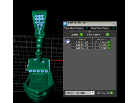 Golden Gondola Boat Pendant Luxury Nautical Jewelry STL 3D Print Model